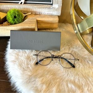 Fonex Optical Glasses Frame Titanium Round Vintage Retro Spectacles Eyewear #10